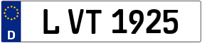 Trailer License Plate